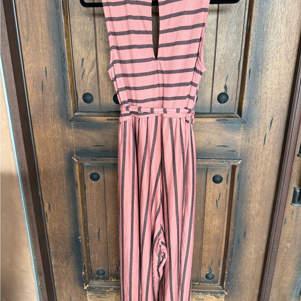 Torrid Pink and Black Striped Jumpsuit - Picture 7 of 7